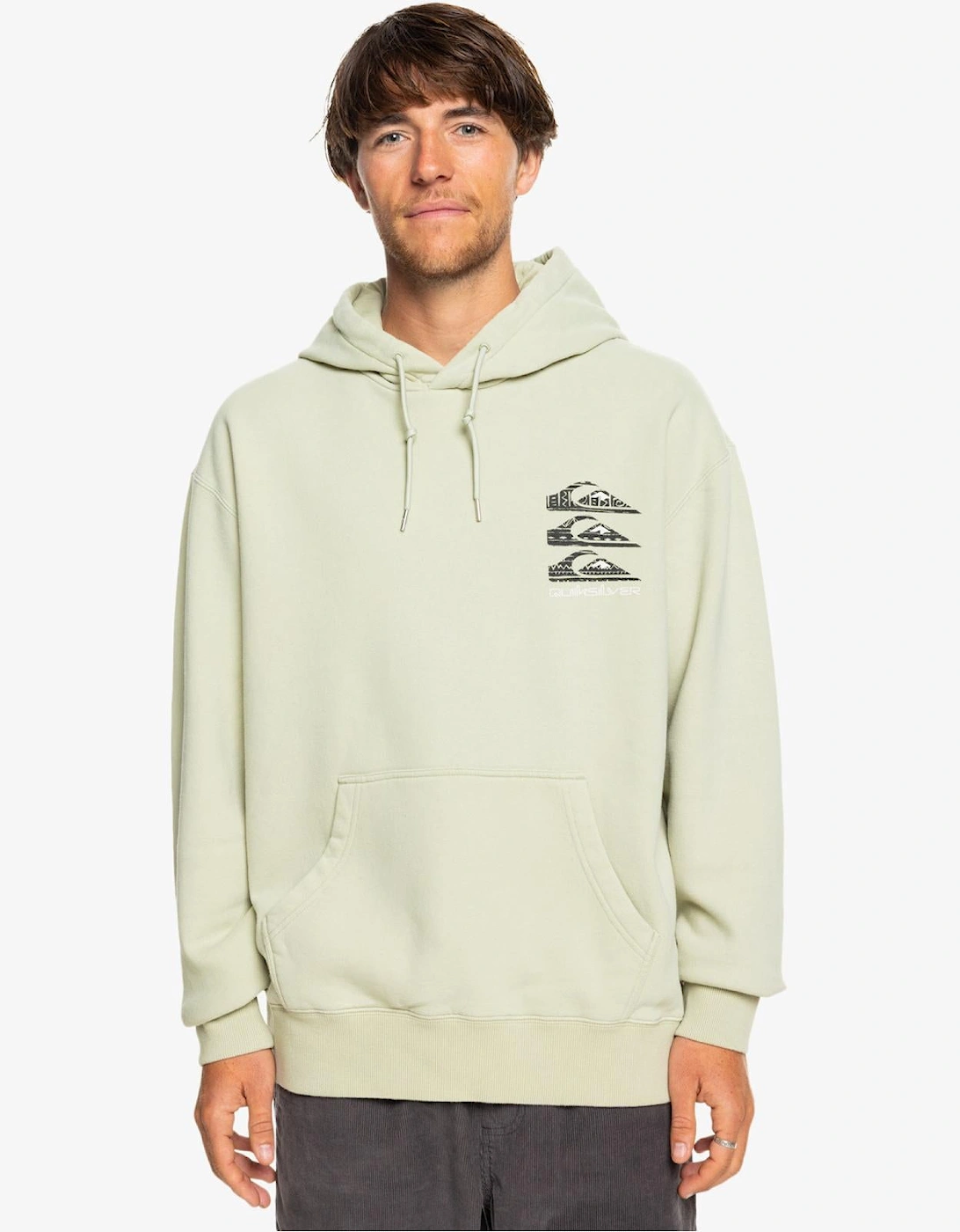 Men's Quiksilver Mens Good Hope Lake Pullover Hoodie - Tan - Size: 42