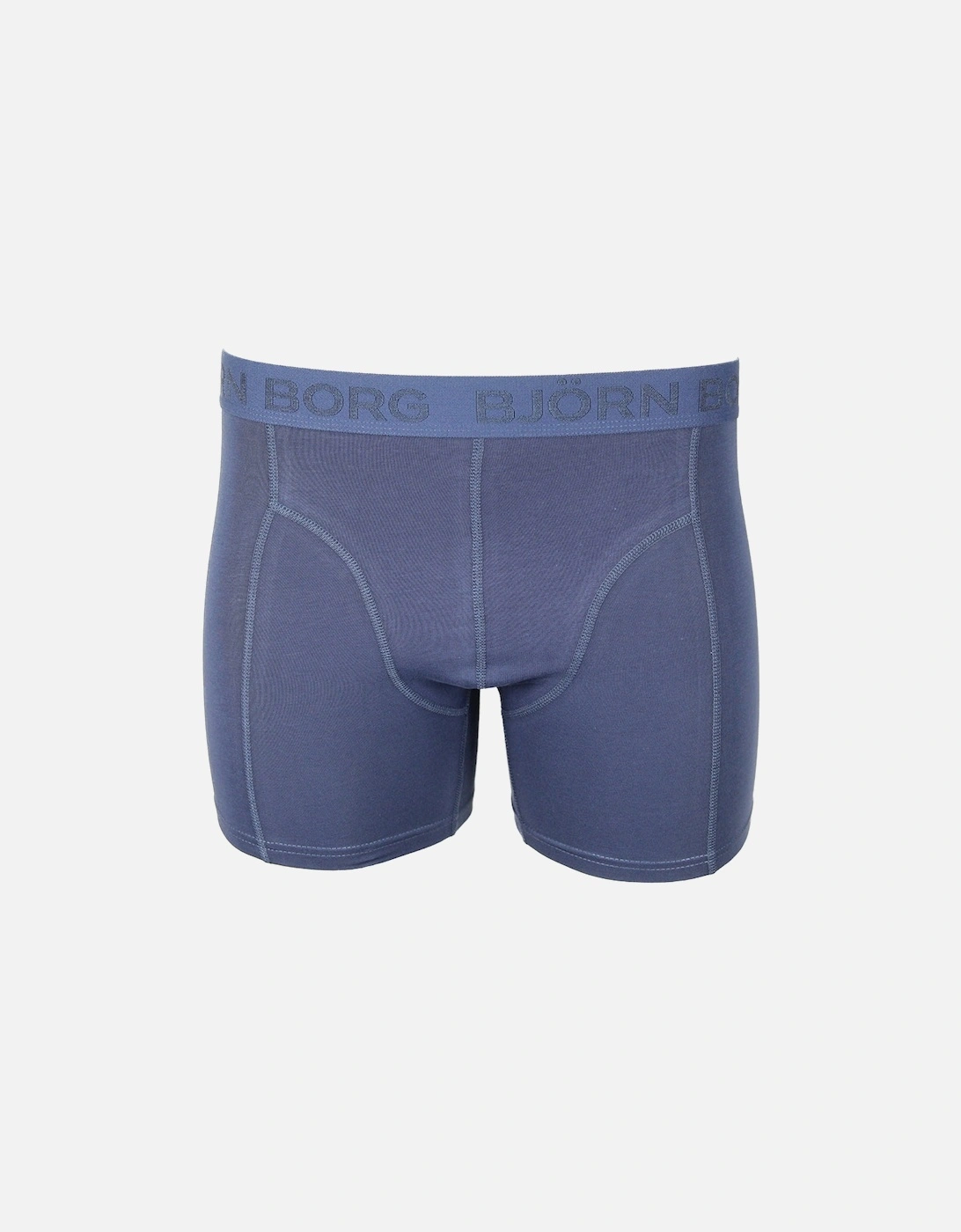 3-Pack Solid Boxer Trunks, Navy/Khaki/Green