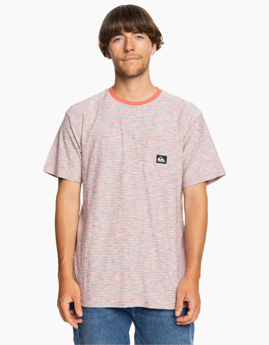 Quiksilver Men's Quiksilver Mens Kentin Pocket T-Shirt - Pink