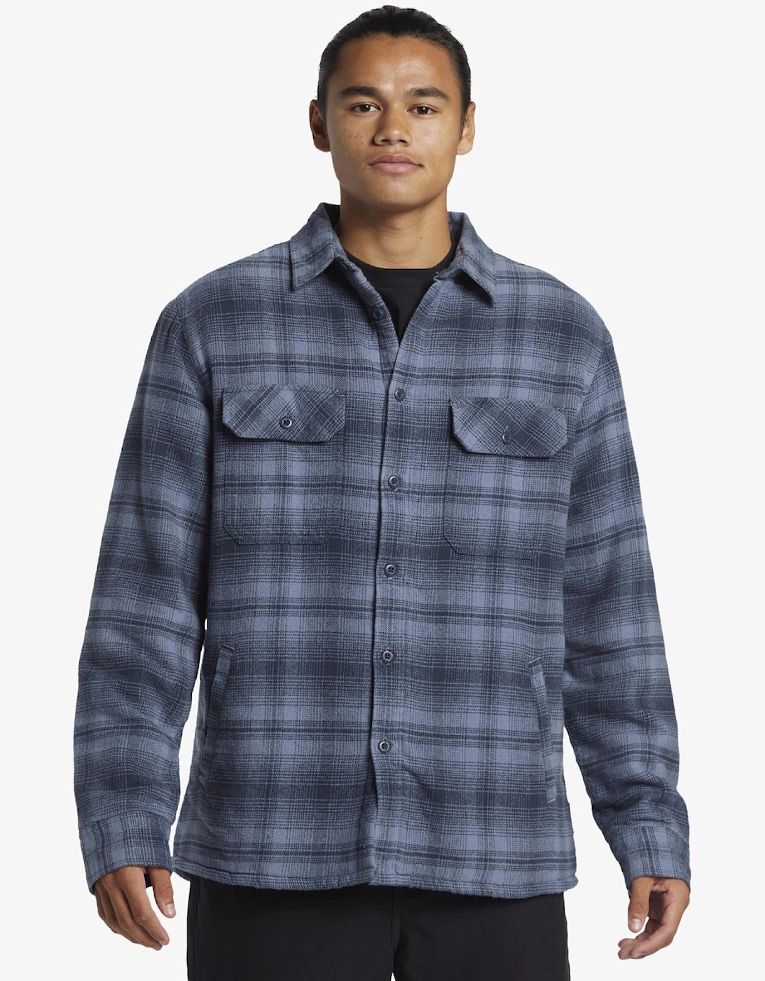 Mens Venture Checked Sherpa Shaket, 2 of 1