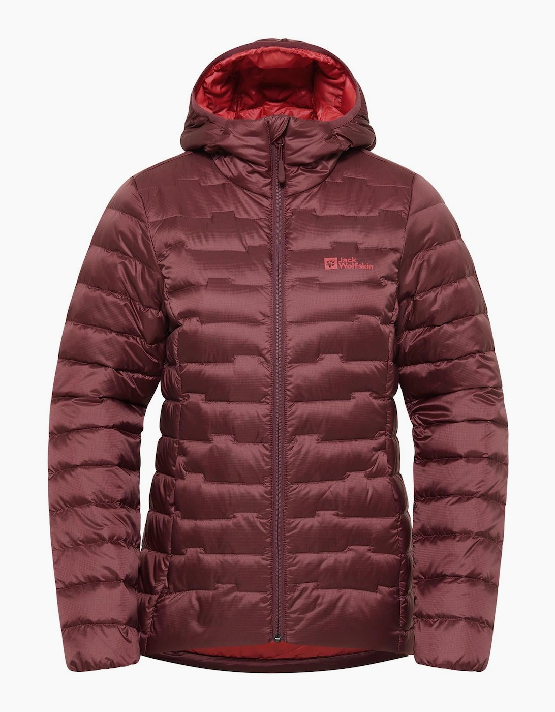 Women's Jack Wolfskin Womens Passamani Packable Padded Jacket - Red - Size: 12