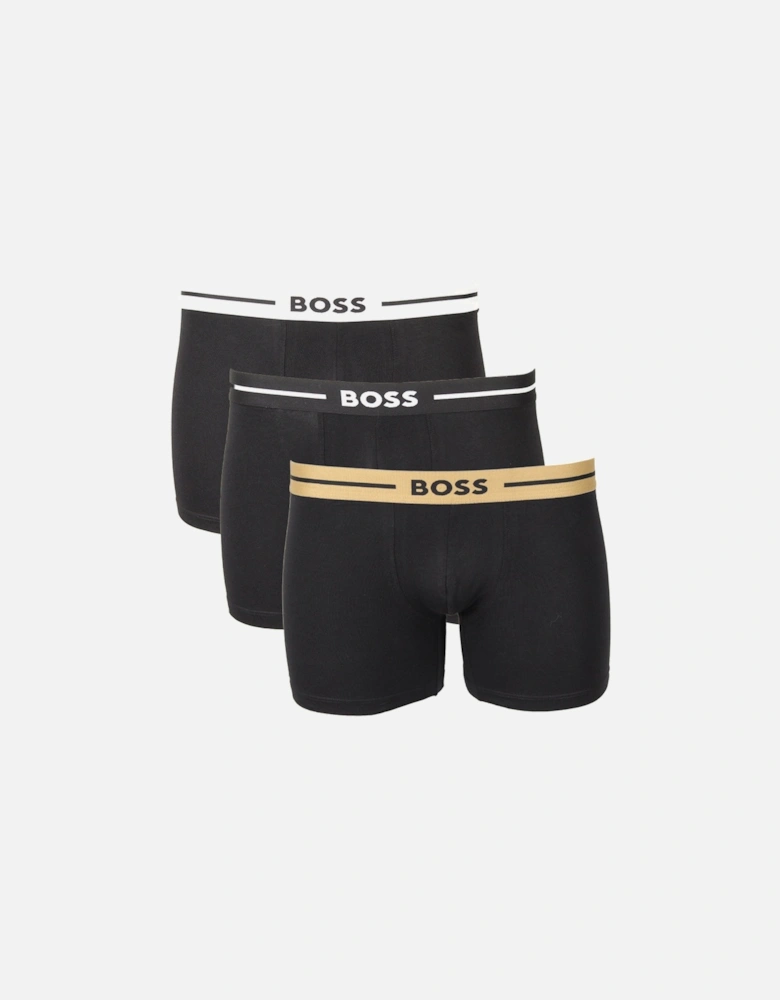 3-Pack Bold Boxer Briefs, Black