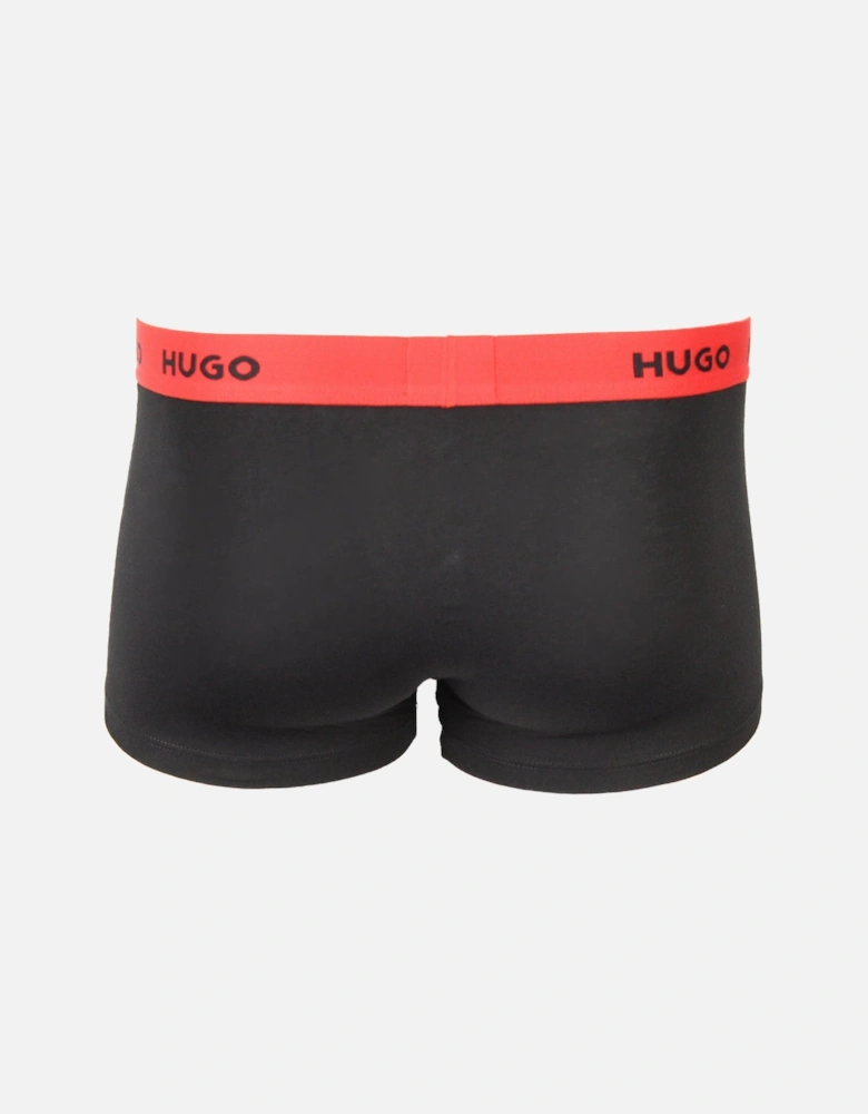 3-Pack Boxer Trunks, Black/Blue