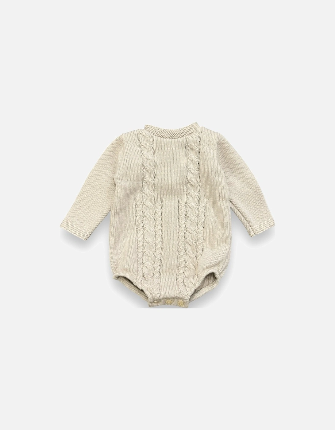 Beige Knit Romper, 3 of 2