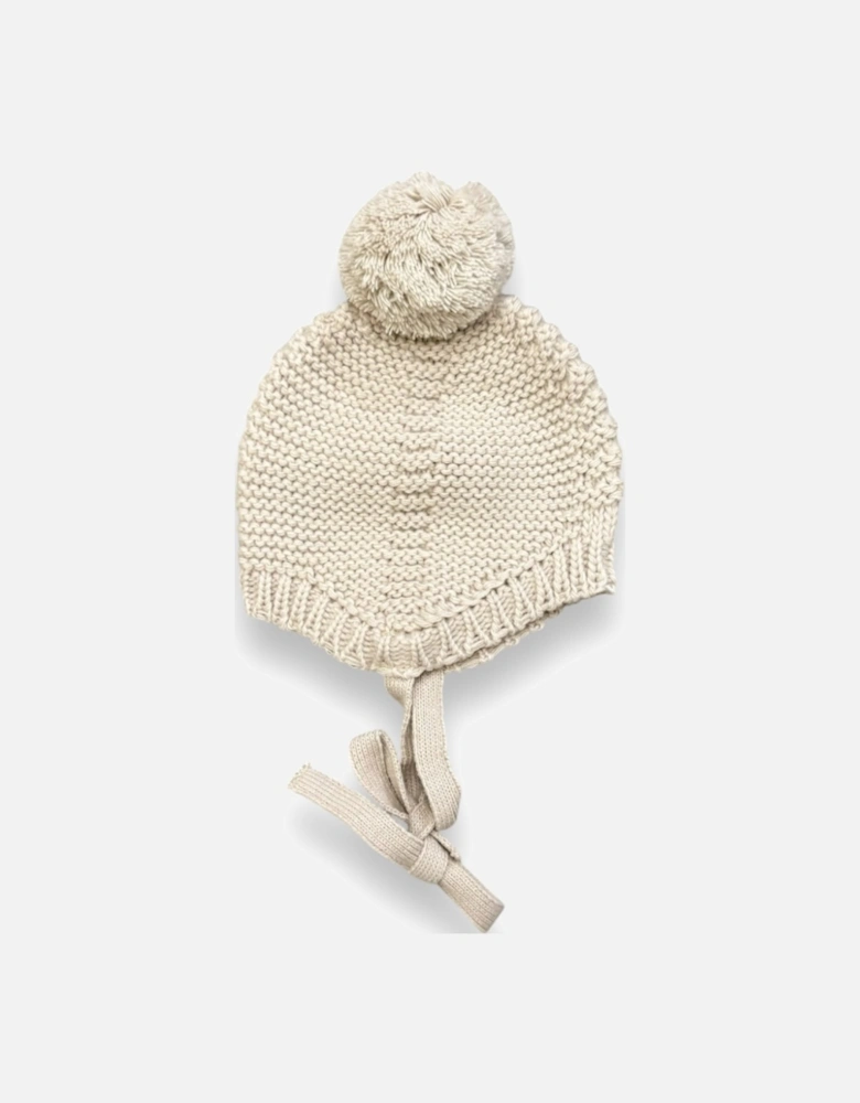 Beige Knit Hat