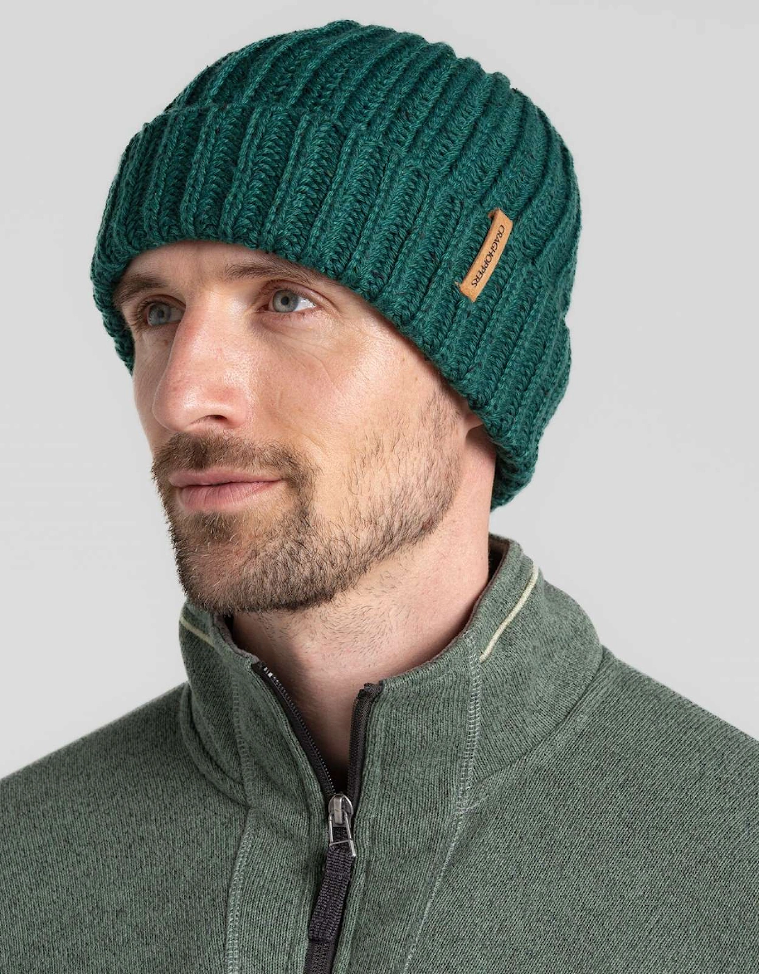 Craghoppers Men's Green Riber Ii Warm Knitted Beanie - : S/M