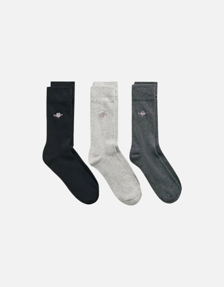 Shield Socks 3-Pack - Charcoal Melange