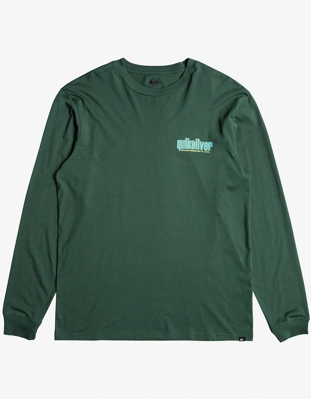 Men's Quiksilver Mens Three Tree Long Sleeve T-Shirt - Green - Size: 44