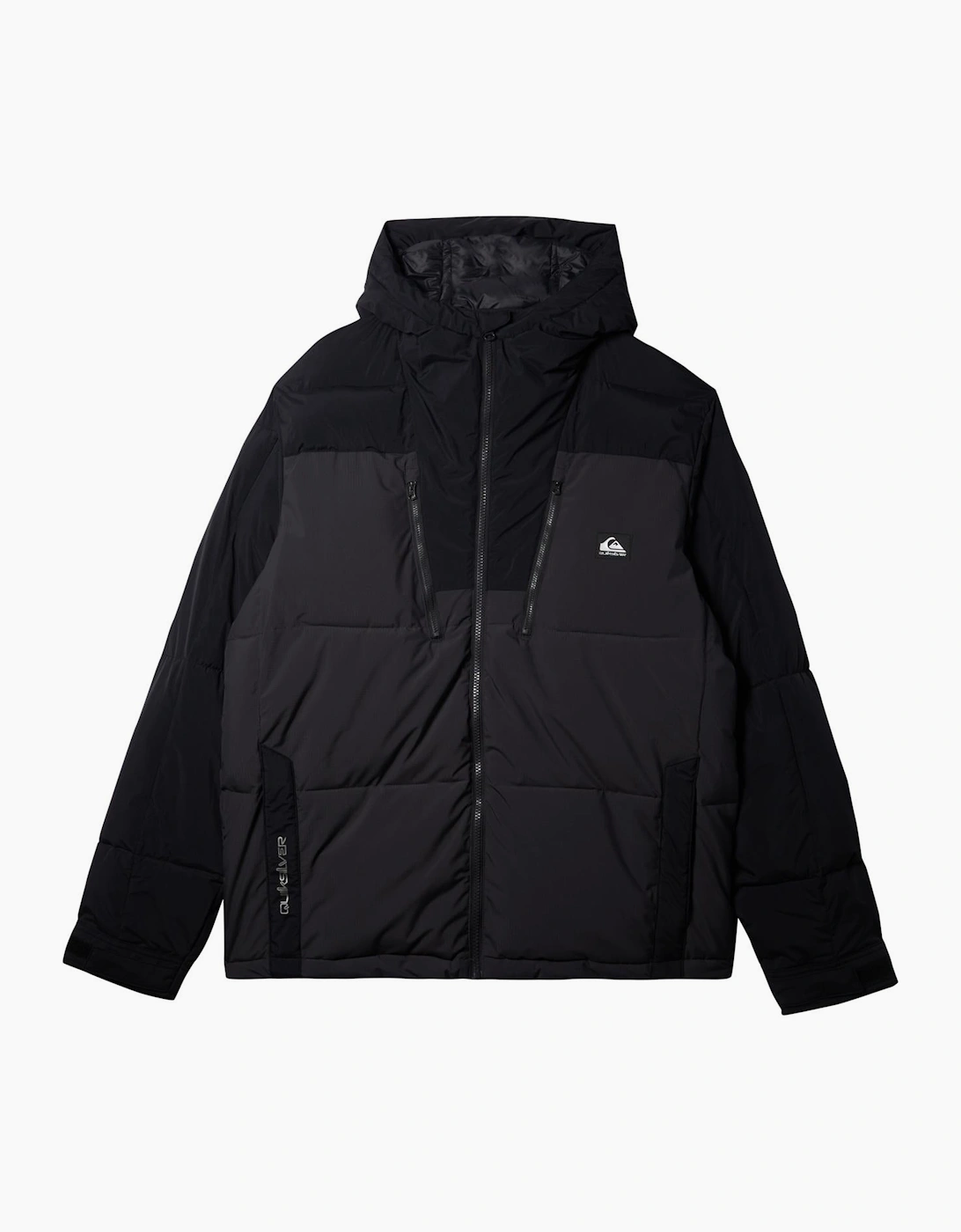 Men's Quiksilver Mens Nomad Hooded Puffer Jacket - Grey - Size: 38/Regular
