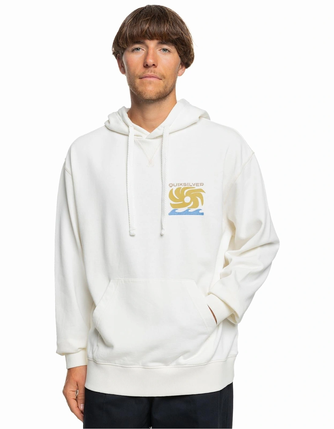 Mens Garment Dye Pullover Hoodie, 2 of 1