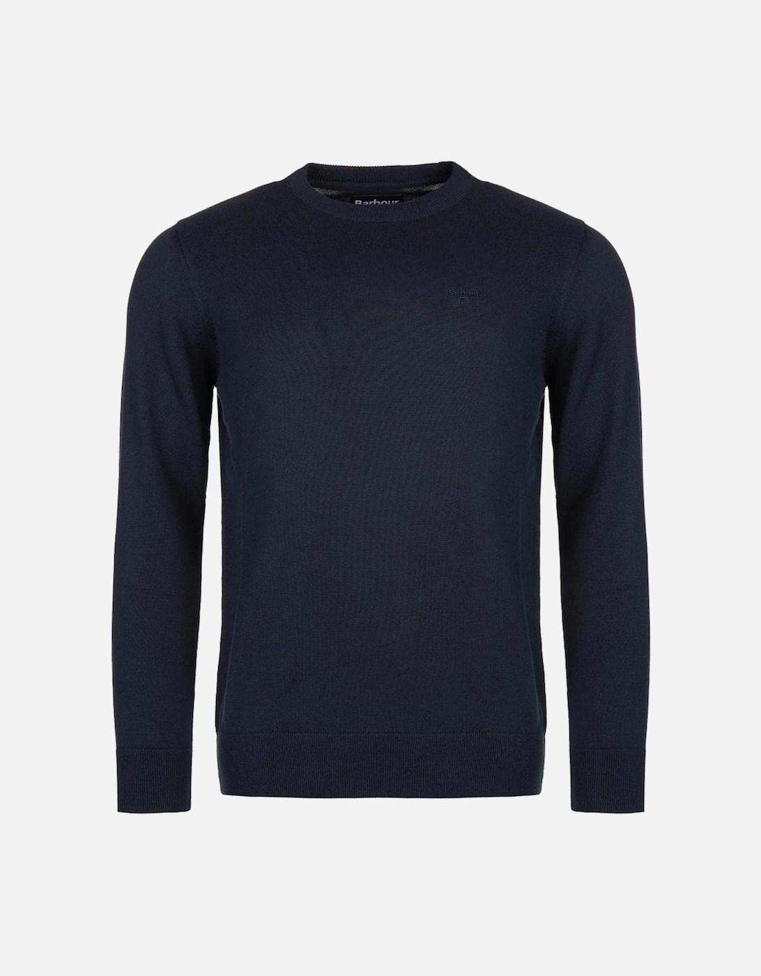 Heritage Pima Cotton Navy Crew Neck Jumper, 4 of 3