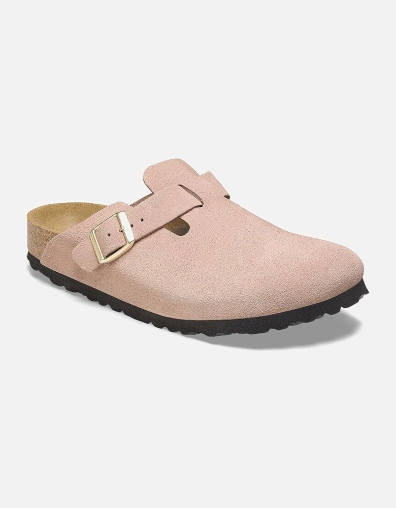 Suede Leather Womens Clogs