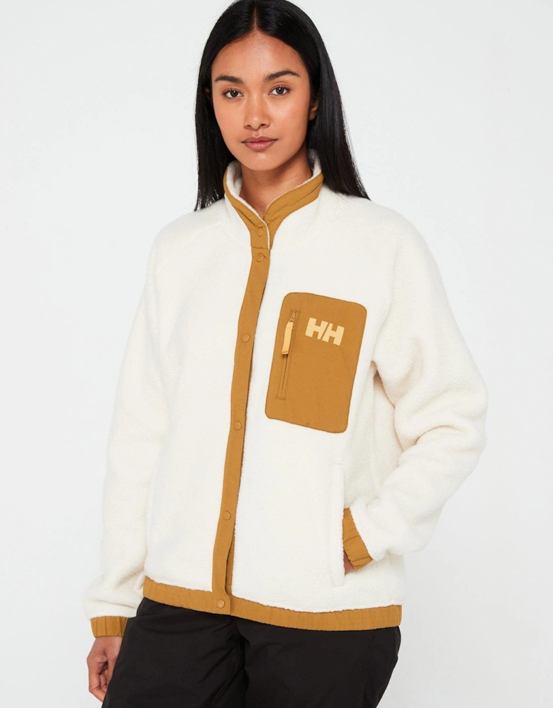 Womens Imperial Pile Snap - Cream