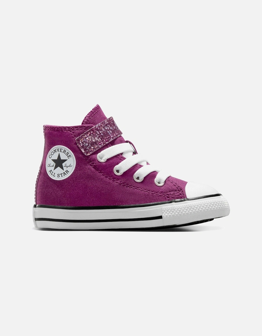 Kids Shinefetti Chuck Taylor All Star 1V Trainers - Purple, 7 of 6