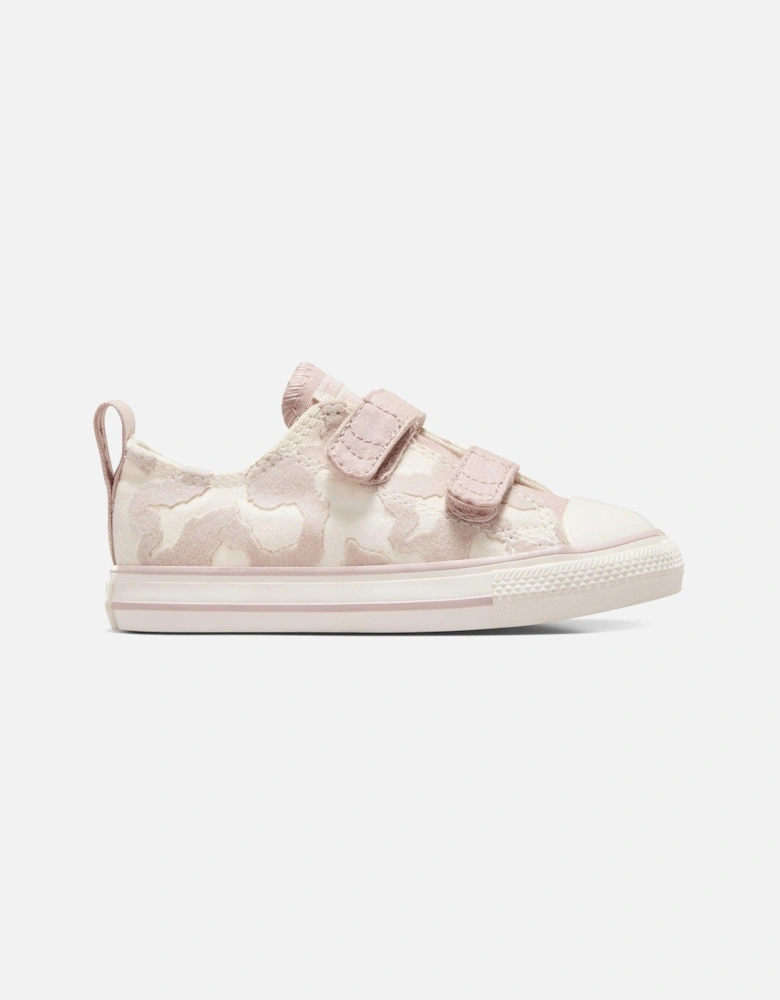 Infant Lavish Leopard Chuck Taylor All Star 2V Trainers - White/Pink