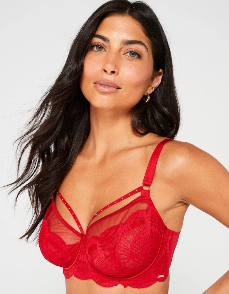 Adelina Non Padded Wired Bra - Red