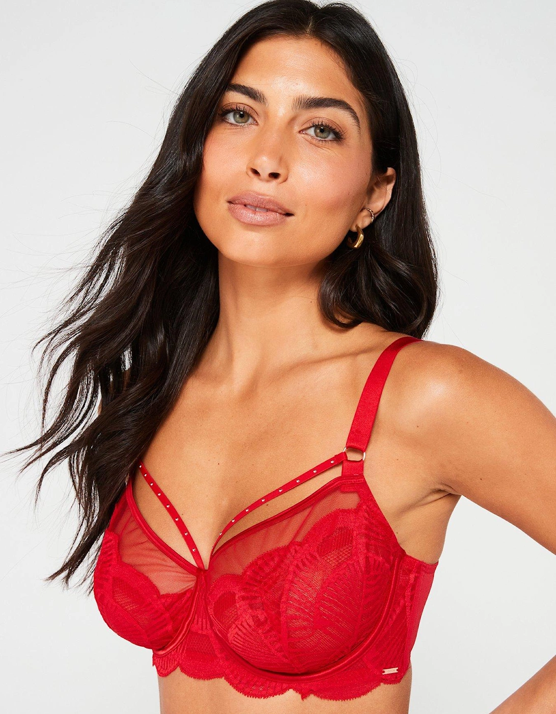 Adelina Non Padded Wired Bra - Red, 5 of 4