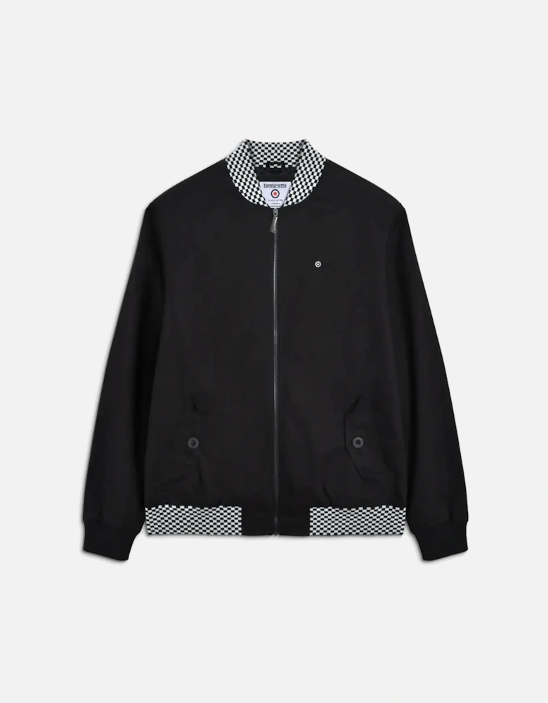 Mens Two Tone Check Bomber Jacket