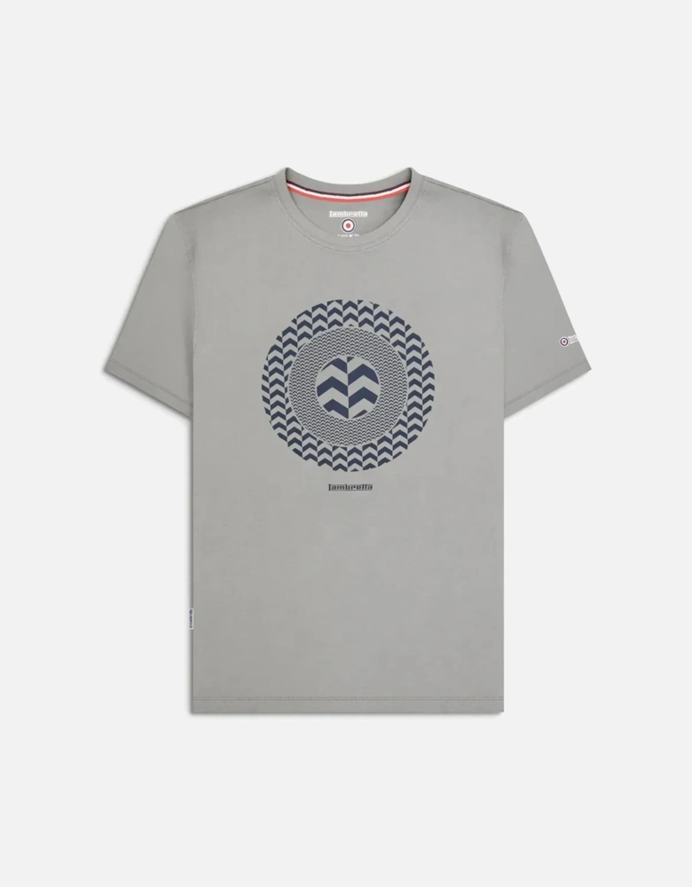 Mens Chevron Target Short Sleeve Cotton T-Shirt