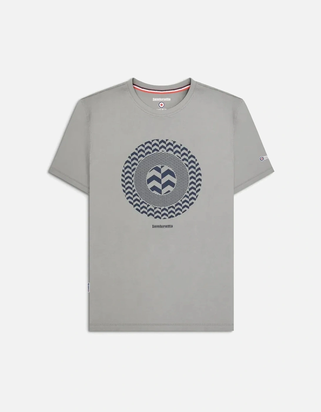 Mens Chevron Target Short Sleeve Cotton T-Shirt, 2 of 1