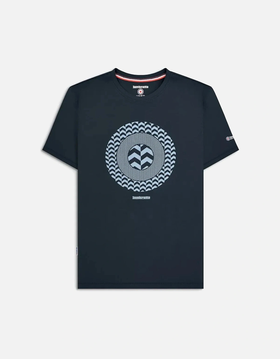 Mens Chevron Target Short Sleeve Cotton T-Shirt, 2 of 1