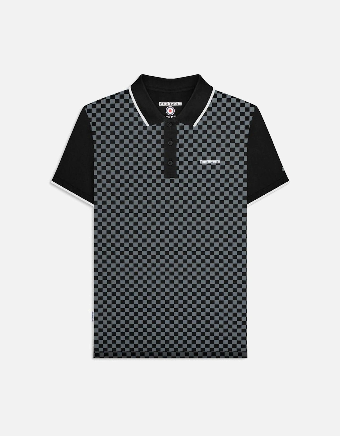 Mens Two Tone All Over Print Short Sleeve Polo Shirt, 2 of 1