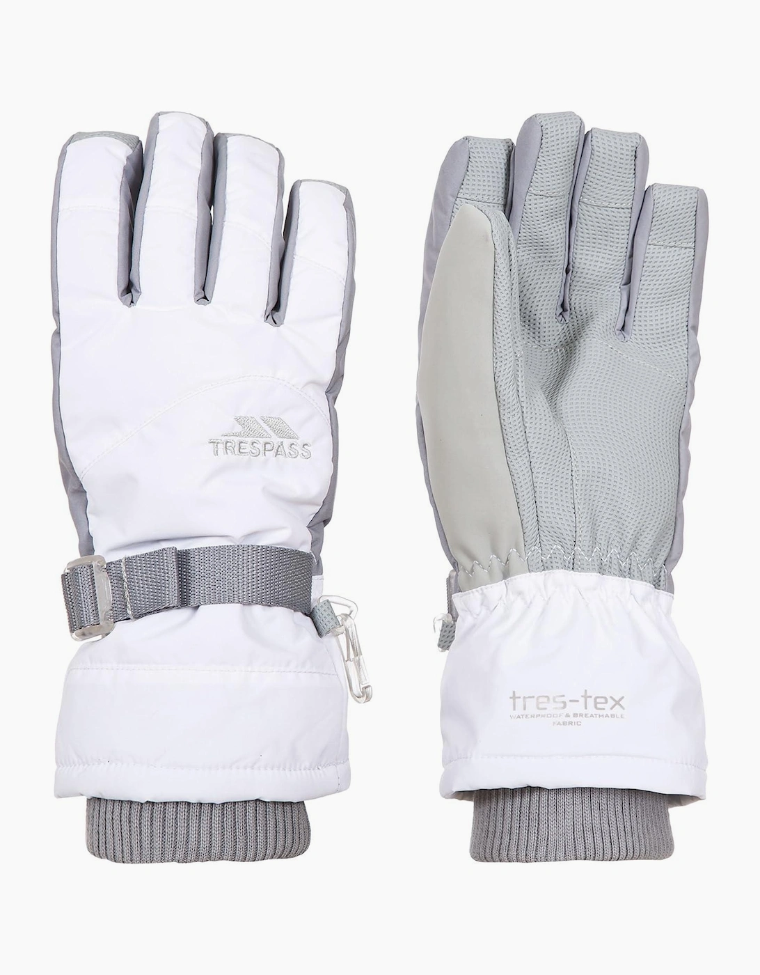 Women's Trespass Womens/Ladies Vizza II Gloves - White - Size: L