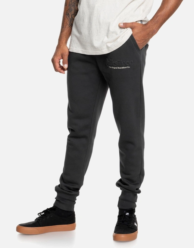 Mens Emboss Fleece Jogging Bottoms