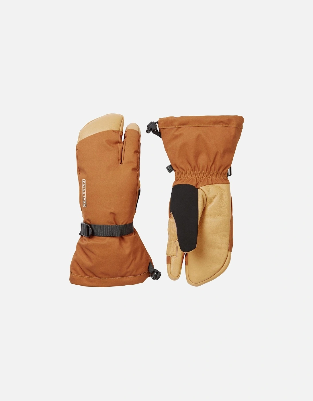 Mens Congham Split Finger Mittens, 2 of 1