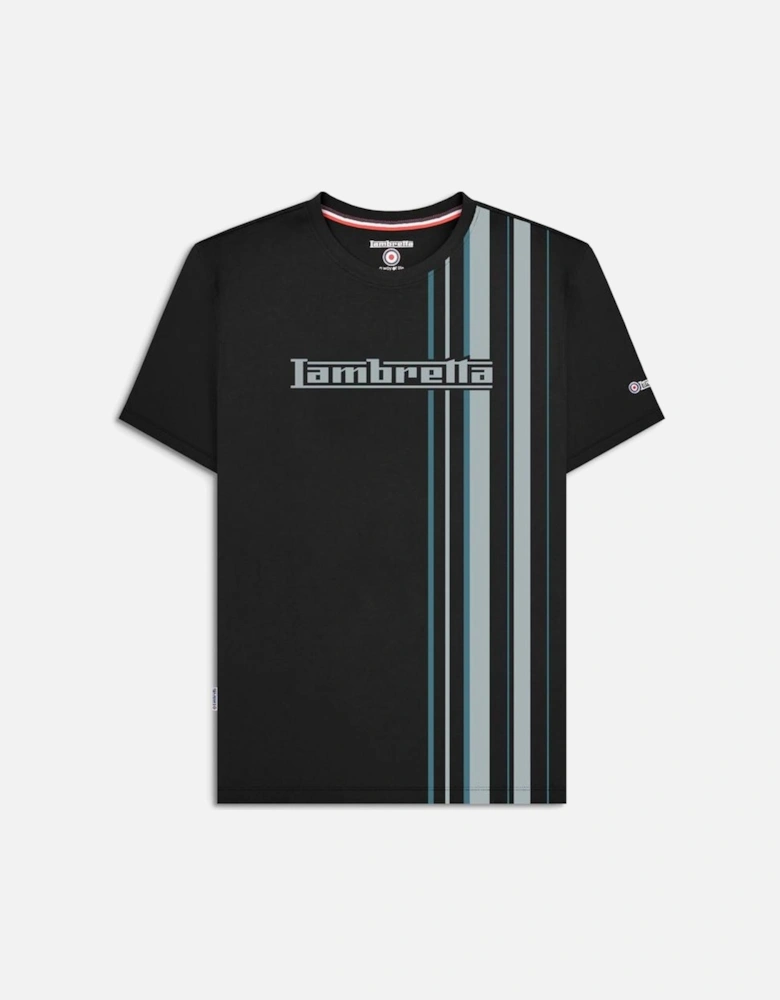 Mens Multi Stripe Short Sleeve T-Shirt