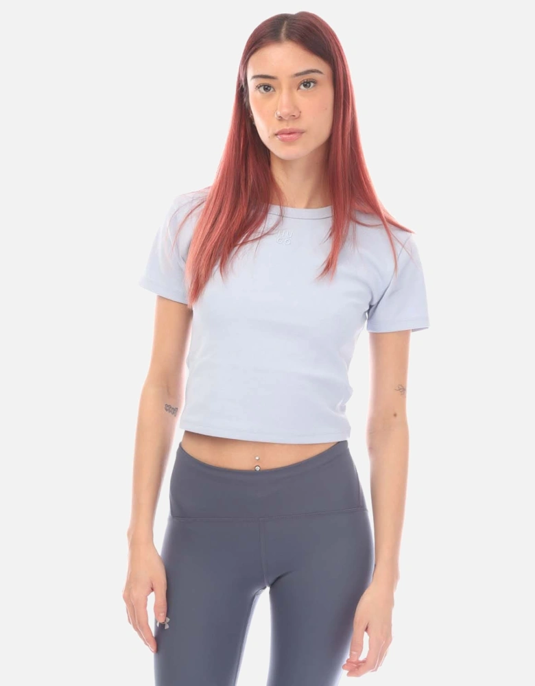 Delanor Cropped Slim-Fit T-Shirt