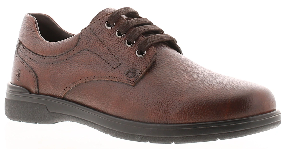 Mens Shoes Smart Marco Lace Leather Lace Up brown UK Size, 6 of 5