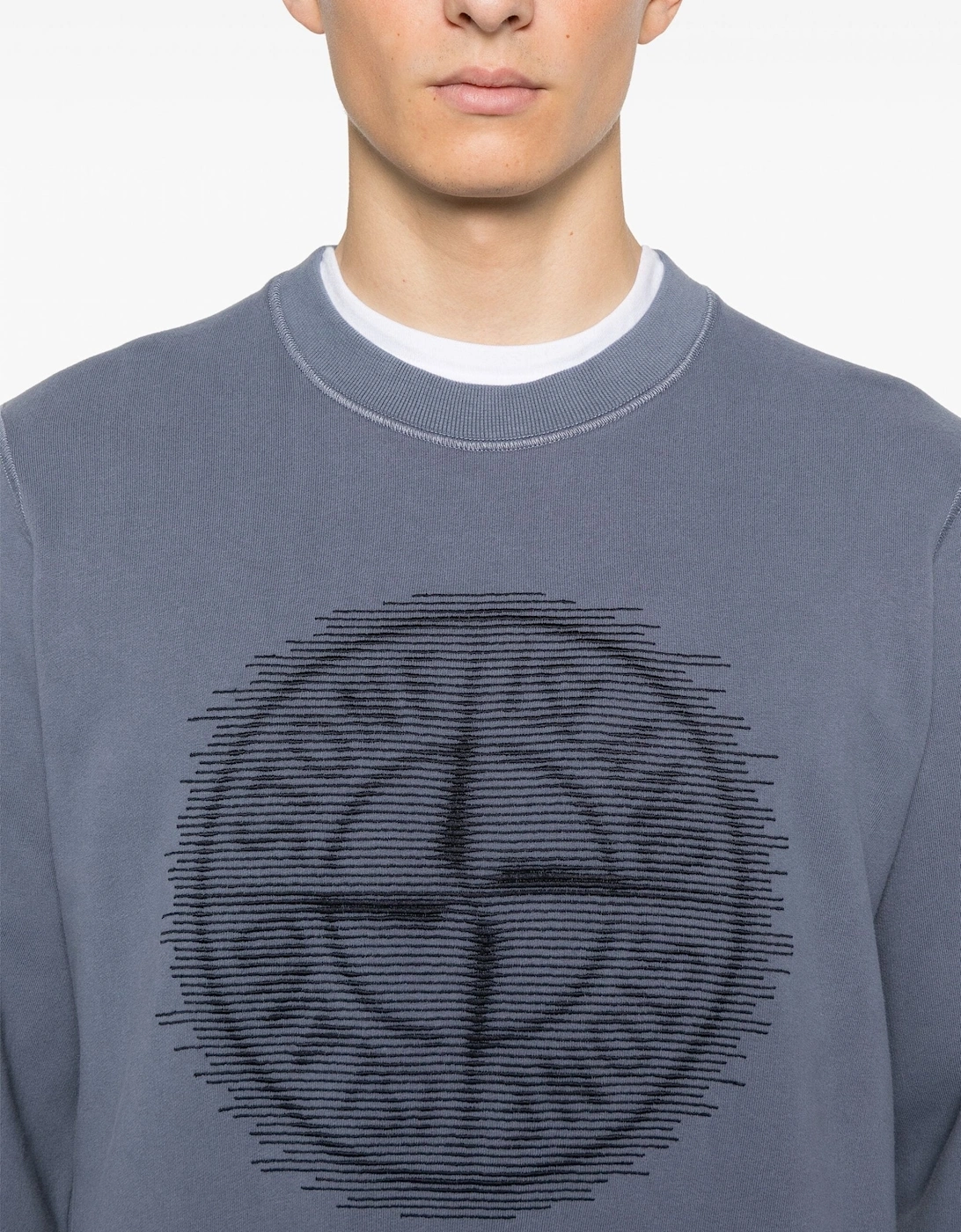 Compass Graphic Sweatshirt Blue