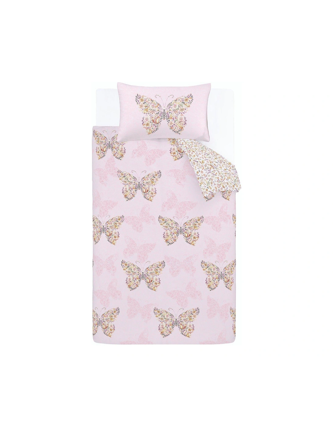 Enchanted Butterfly Duvet Cover Set - Pink
