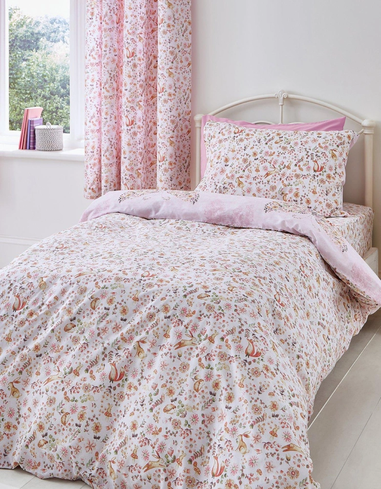 Enchanted Butterfly Duvet Cover Set - Pink