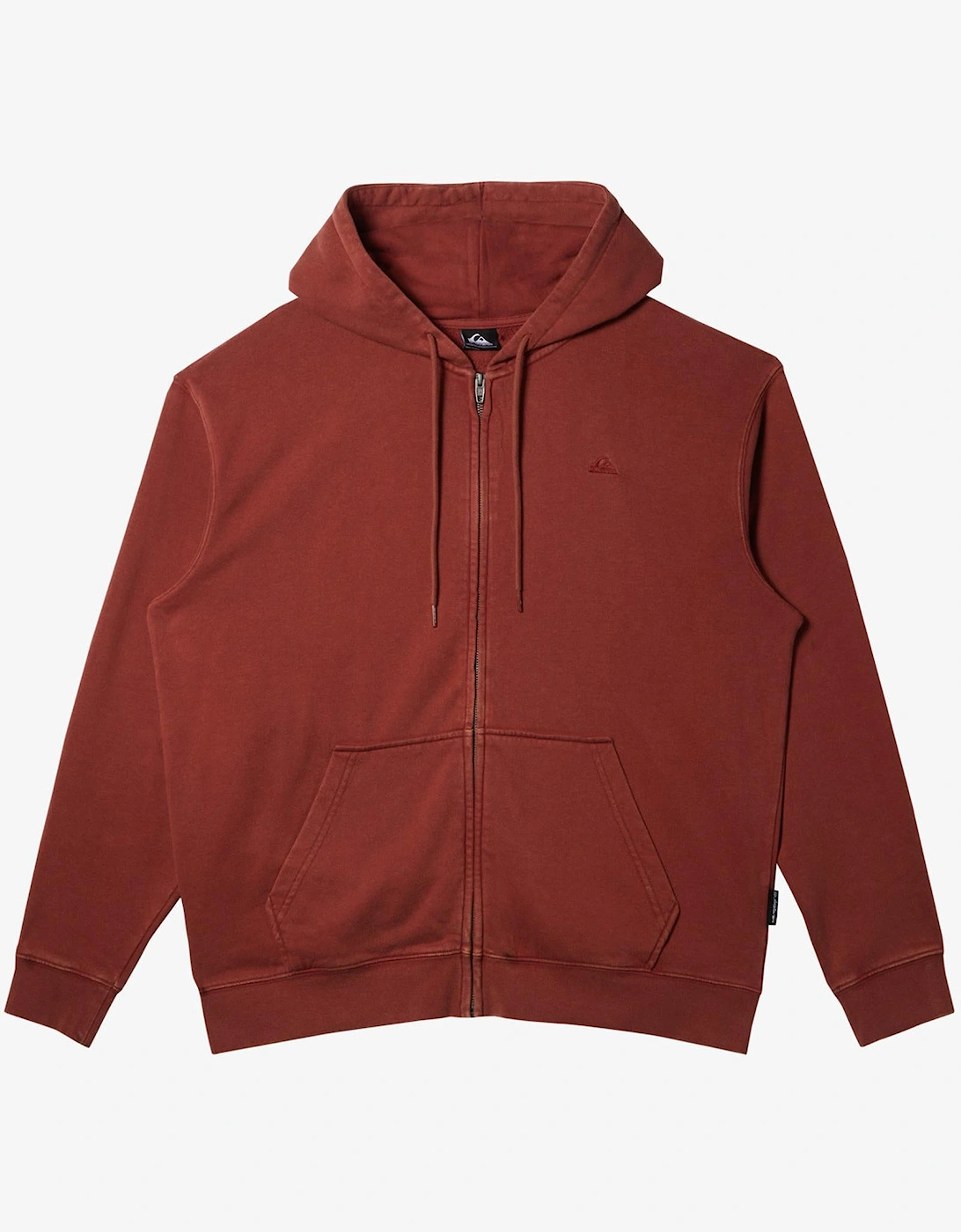 Men's Quiksilver Mens Salt Water Zip-Up Hoodie - Red - Size: Regular/36