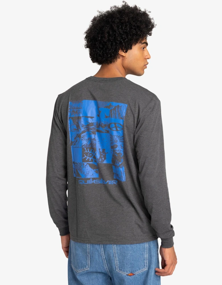 Mens Checker Mountain Pullover T-Shirt