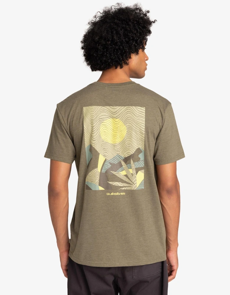 Mens Abstract Nature Graphic T-Shirt