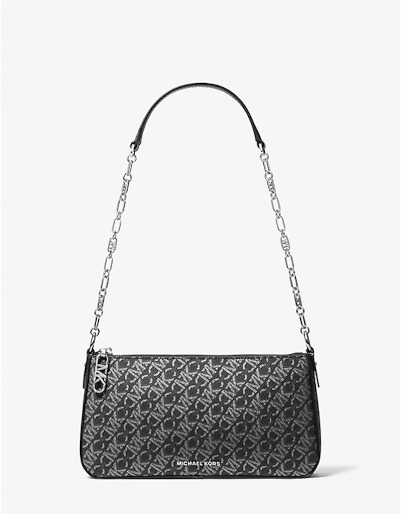 Empire Medium Metallic Chain-Link Pochette