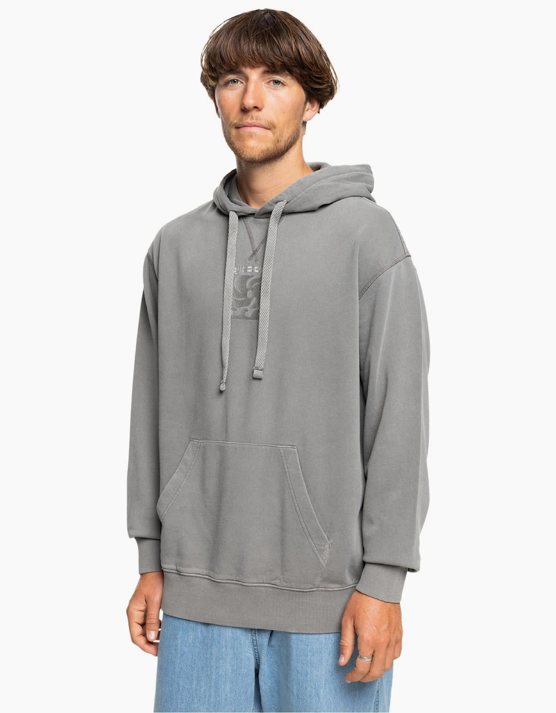 Quiksilver Men's Quiksilver Mens Garment Dye Pullover Hoodie - Canteen