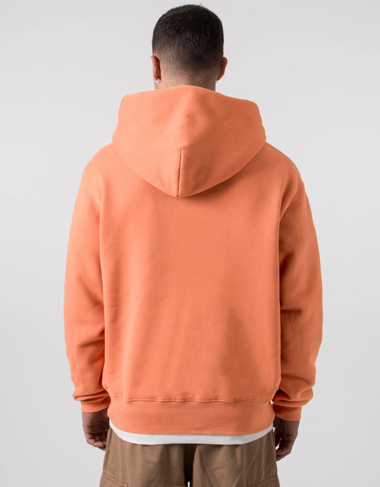 Relaxed Fit Old English Zip Up Hoodie