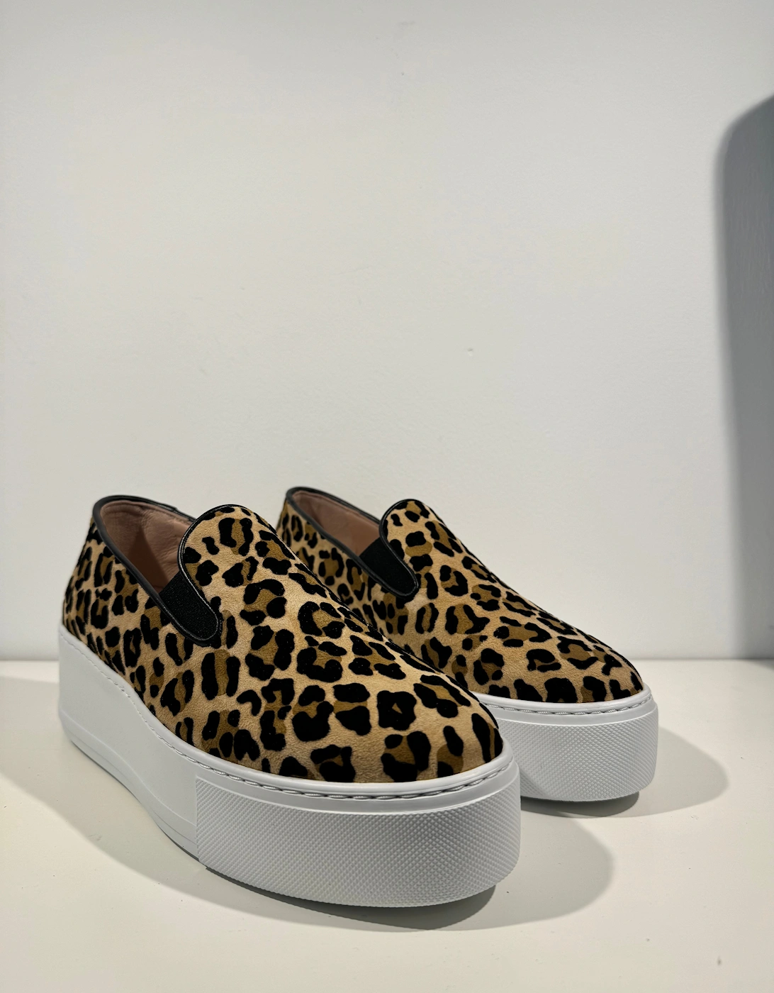 Leopard print Slip on trainers