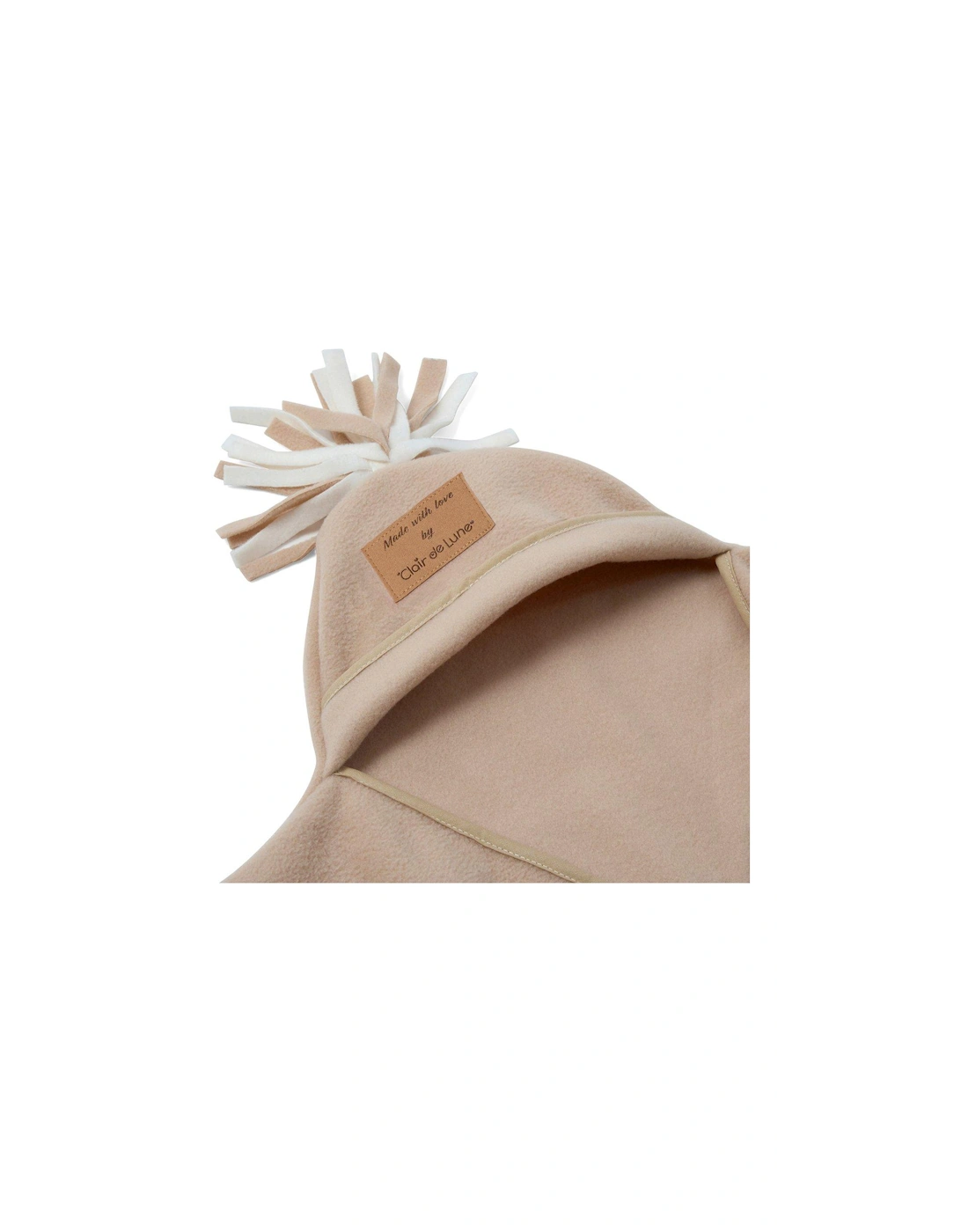 Star Fleece Baby Wrap Blanket (0-6 months) - Oatmeal