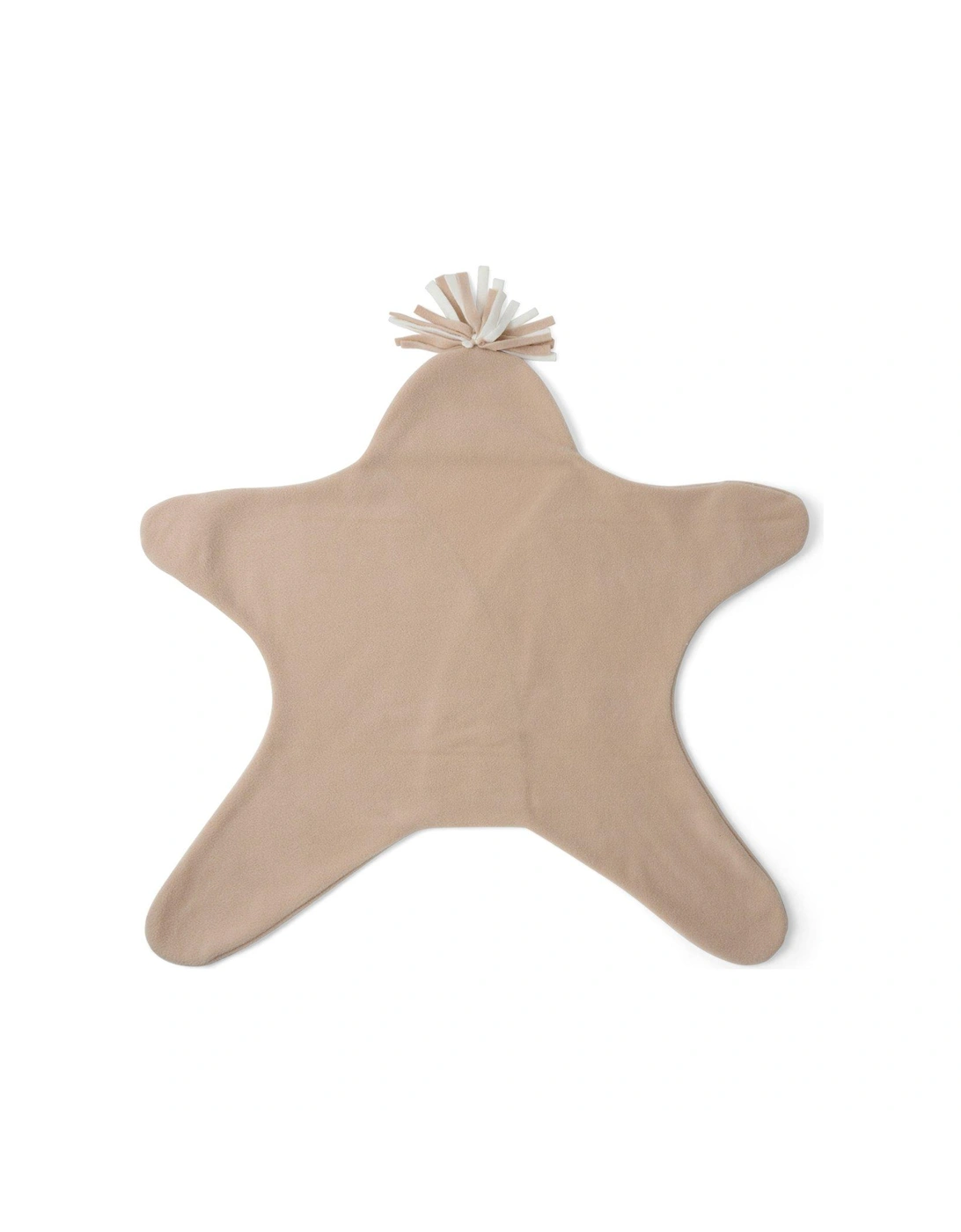 Star Fleece Baby Wrap Blanket (0-6 months) - Oatmeal