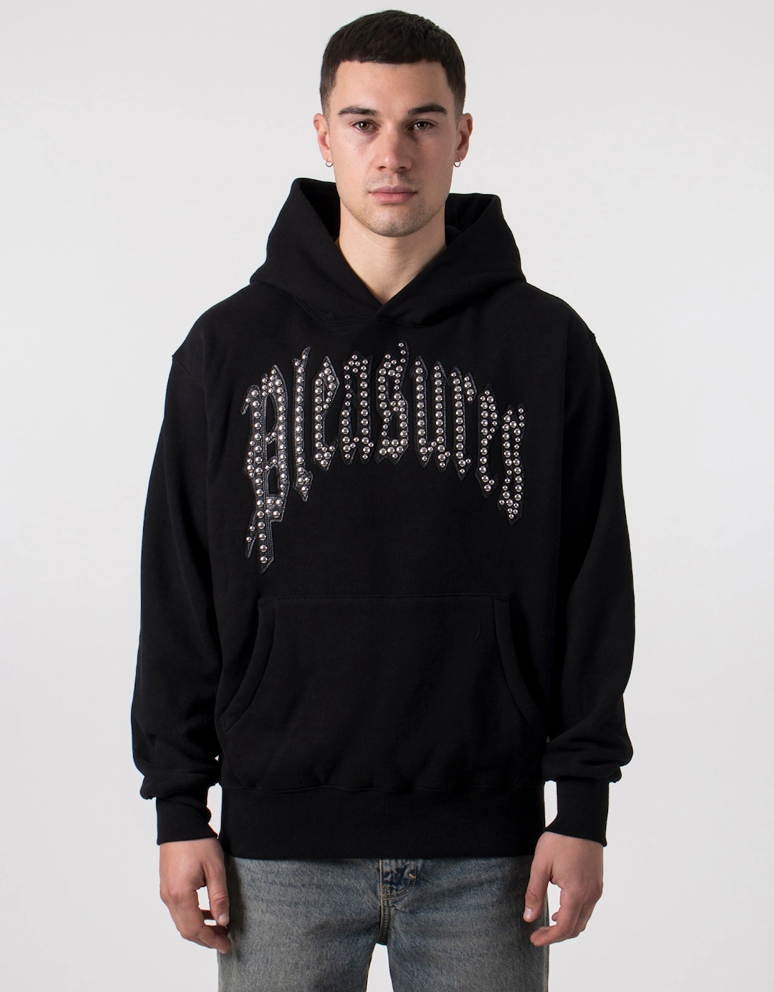 Relaxed Fit Twitch Studded Hoodie, 3 of 2