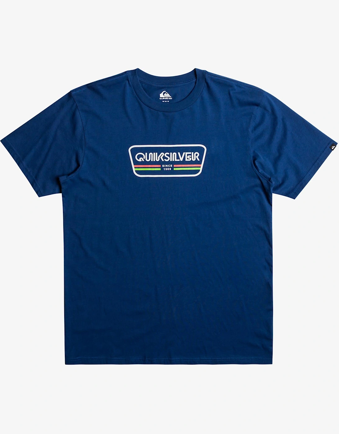 Quiksilver Men's Quiksilver Mens Range Life Front Short Sleeve T-Shirt - Navy