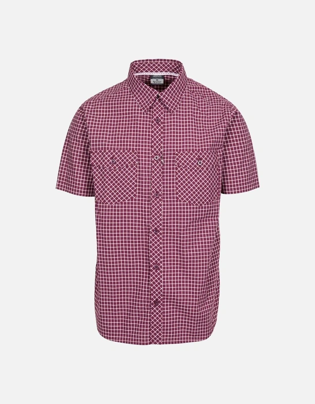 Mens Uttoxeter Short Sleeve Cotton Shirt, 4 of 3