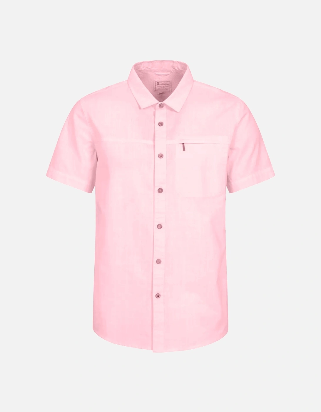 Mens Coconut Slub Short-Sleeved Shirt, 5 of 4