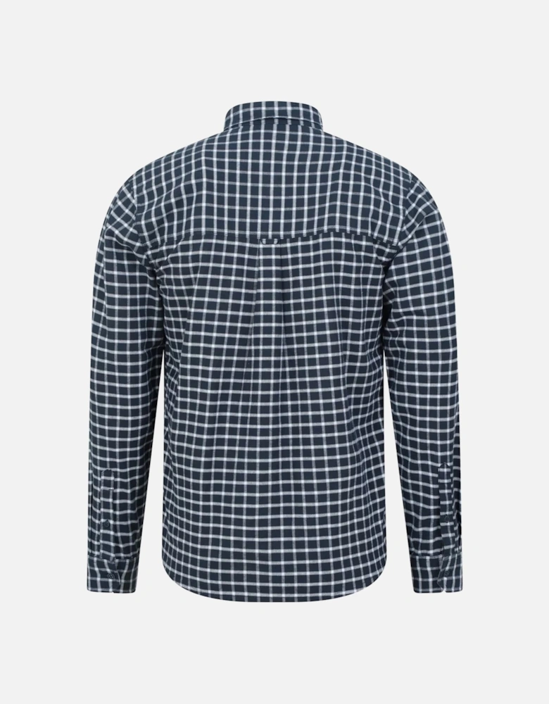 Mens Driftwood Checked Organic Shirt