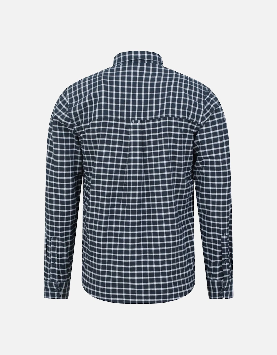 Mens Driftwood Checked Organic Shirt